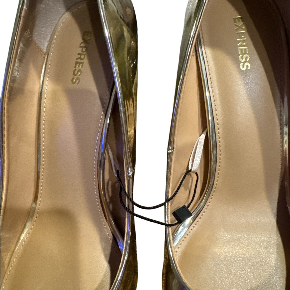 Express Gold Heels - Picture 6 of 8